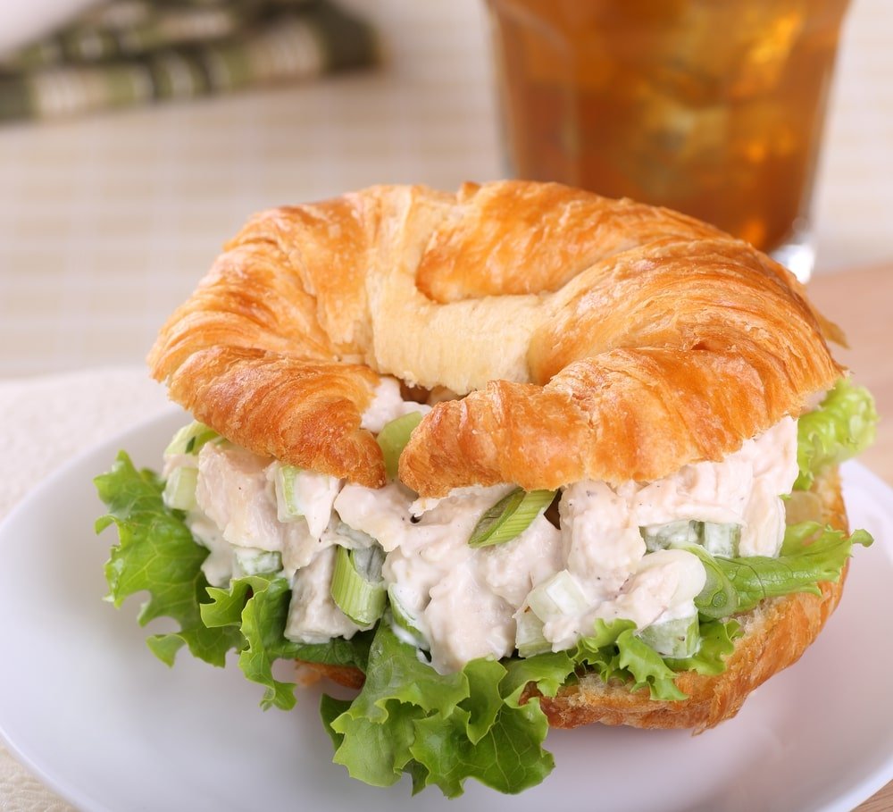 Homemade Chicken Salad Burger