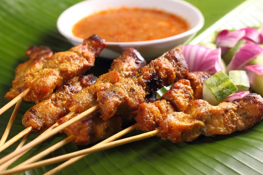 Chicken Satay. Asian Cuisine