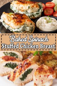 Stuffed Chicken Breast - Baked Spinach Stuffed Chicken Breast Recipe