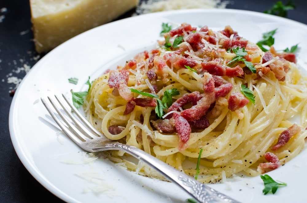 Chicken Carbonara - Chicken Carbonara Pasta, Chicken and Shrimp Carbonara