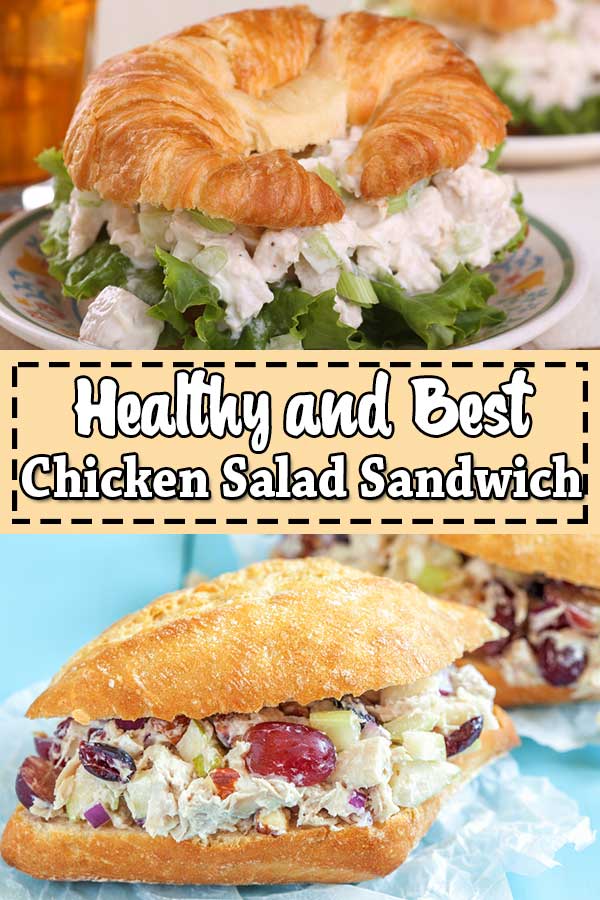 Chicken Salad Sandwich - Best Chicken Salad Sandwich Recipe with Grapes