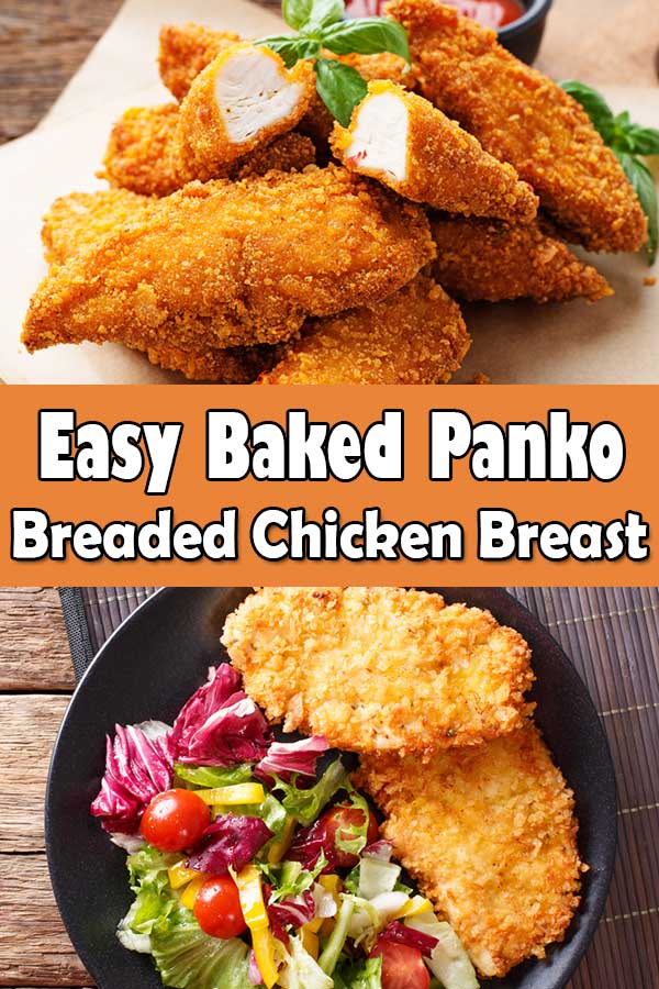 Breaded Chicken Breast - Baked + Panko Breaded Chicken Cutlets