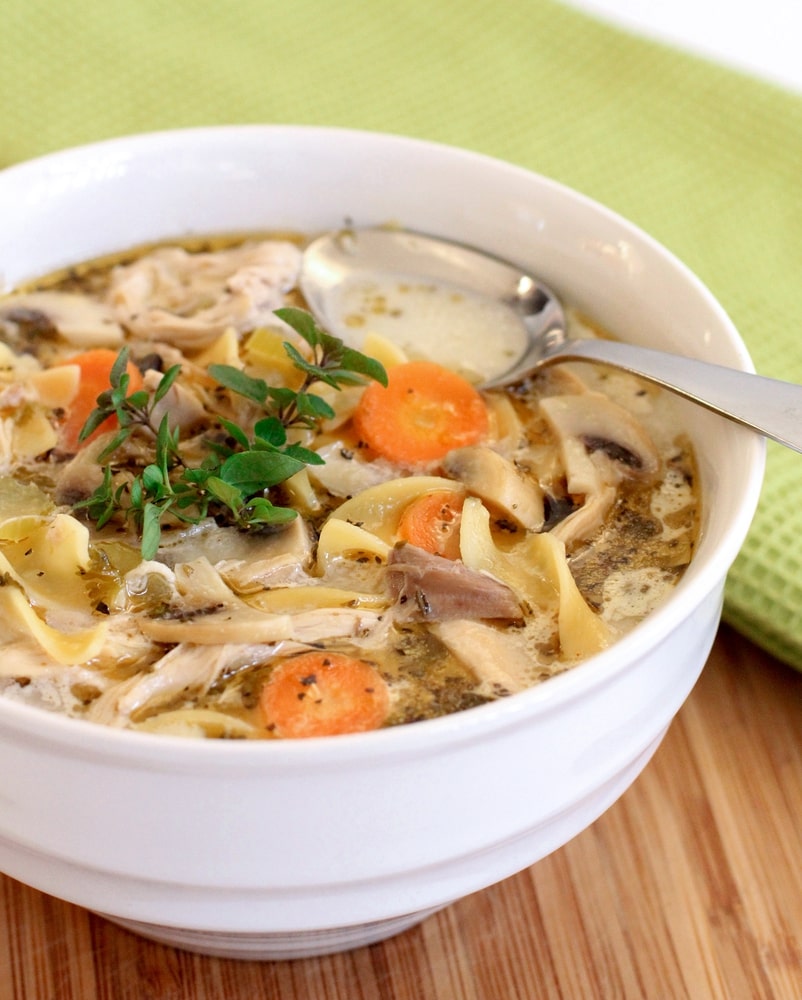 instant pot creamy chicken noodle soup