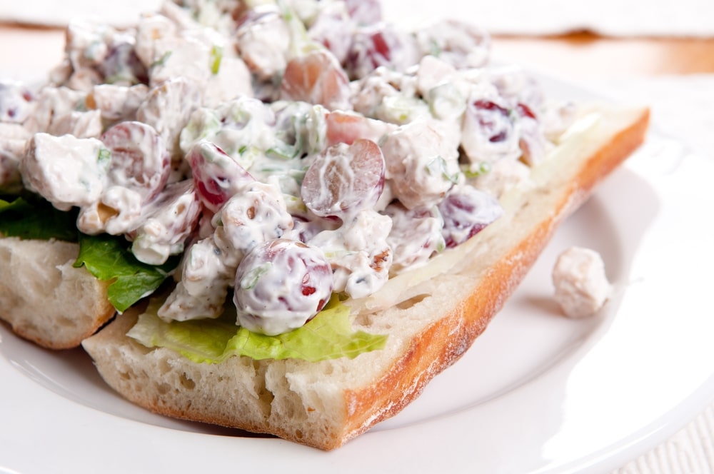 Chicken Salad With Grapes Recipe Pecans Almonds Walnuts All Variations