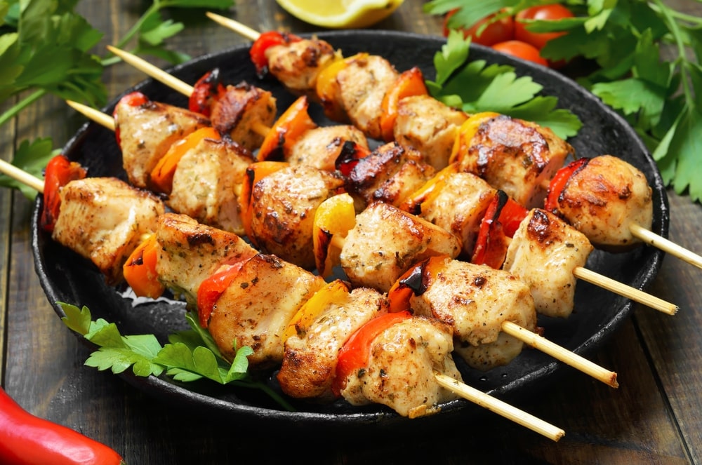 Chicken Kabobs - Easy Grilled Chicken Kabobs with Vegetables