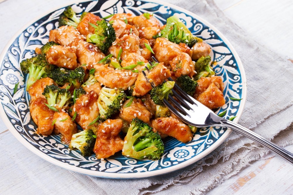 keto sesame chicken and broccoli