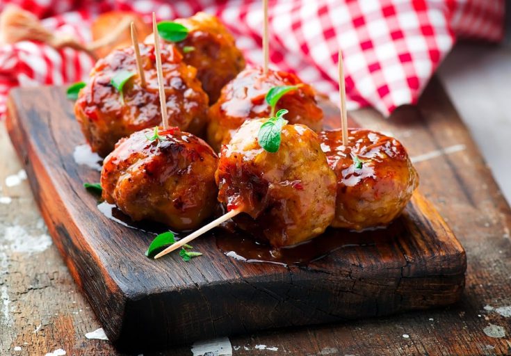 keto buffalo chicken meatballs