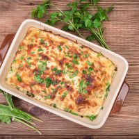 keto chicken alfredo casserole