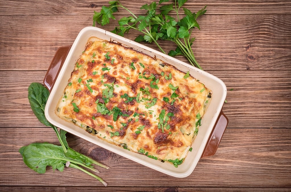 keto chicken alfredo casserole