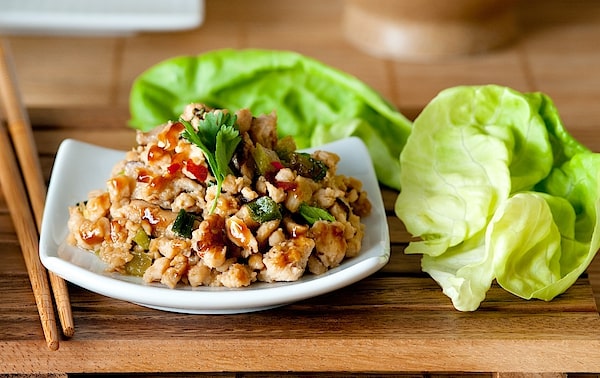 low carb chicken lettuce wraps