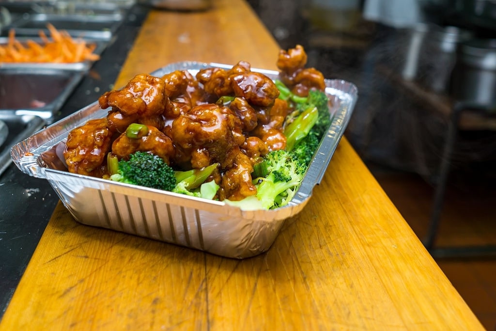 low carb general tso chicken and broccoli