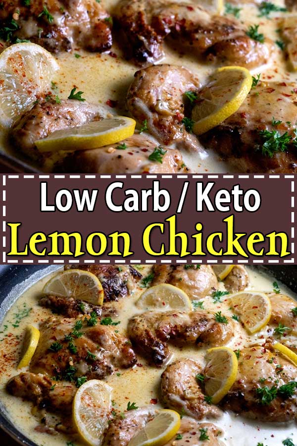 Keto Lemon Chicken - Low Carb Lemon Parmesan Chicken