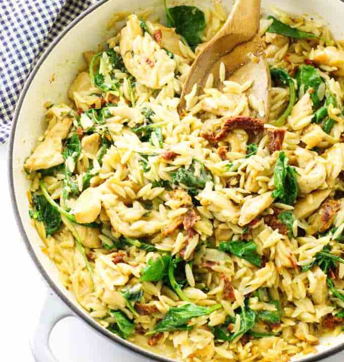 One Pot Chicken Orzo