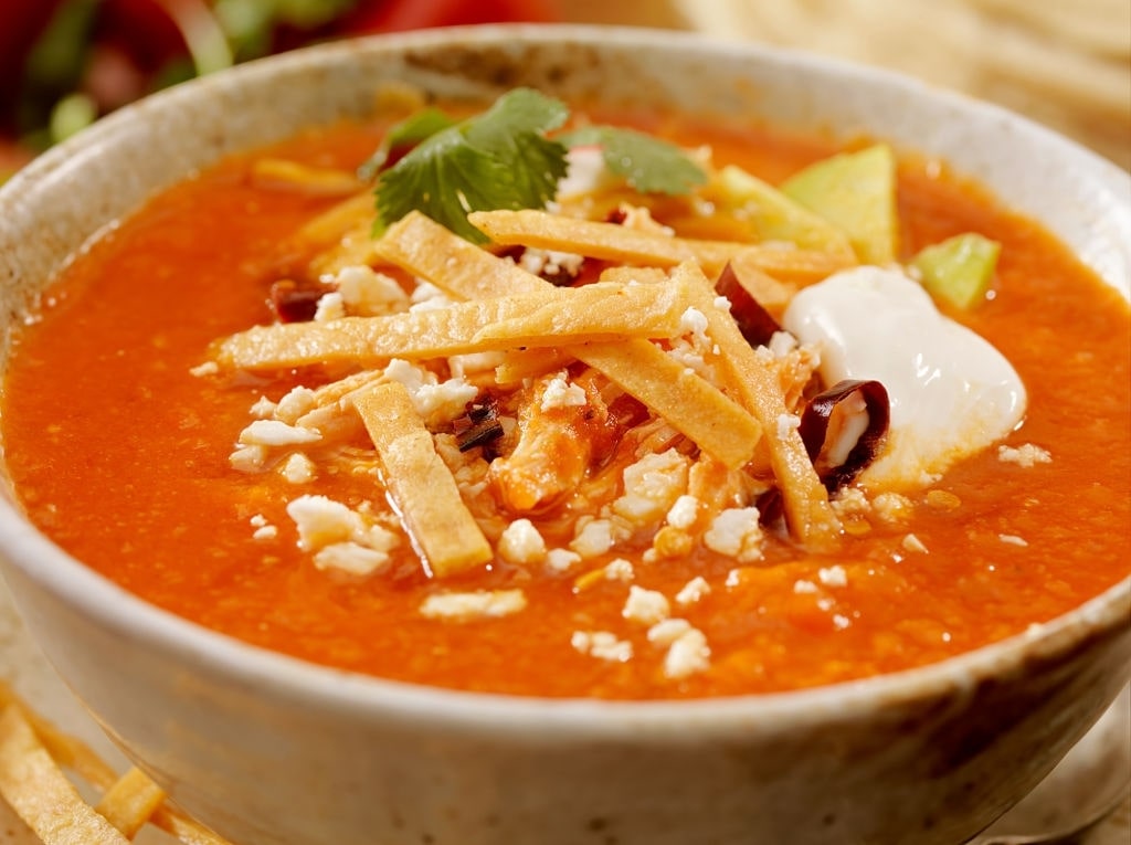 low carb chicken tortilla soup