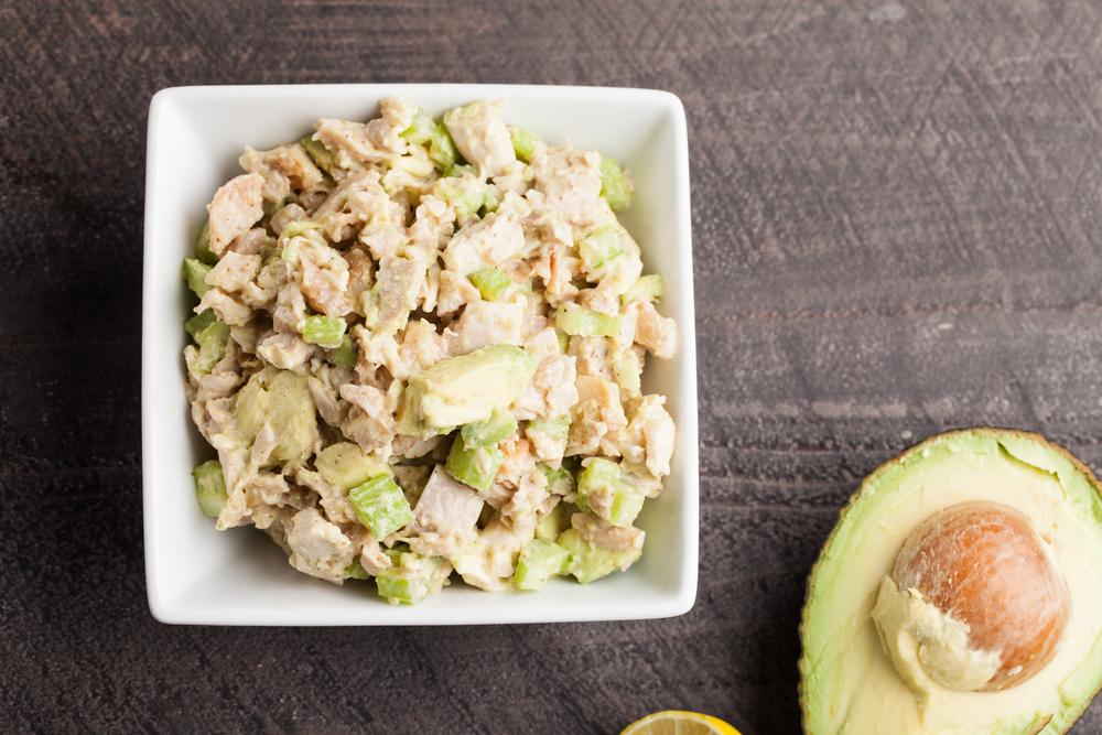 keto chicken salad with avocado