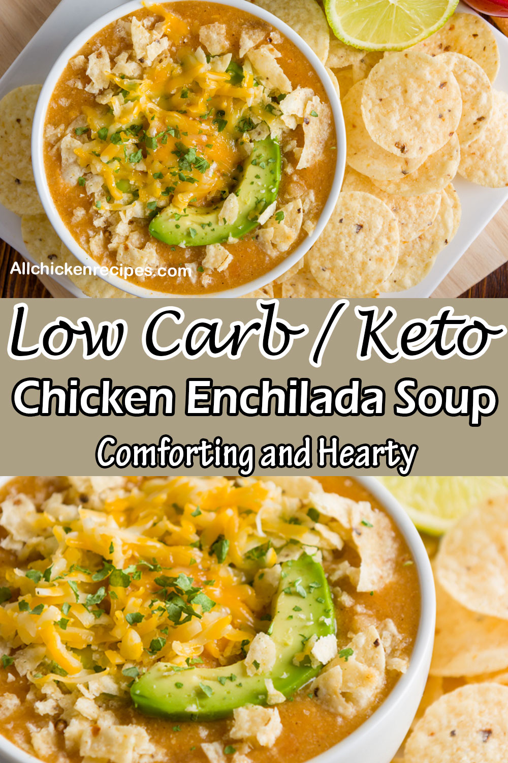 Low Carb Keto Chicken Enchilada Soup