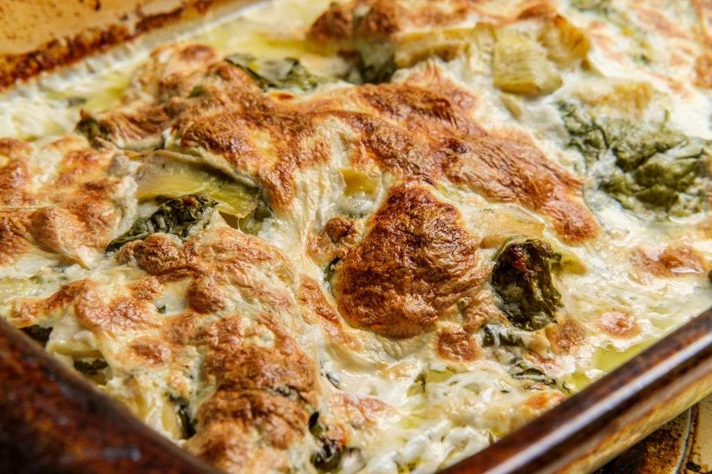 keto spinach artichoke chicken