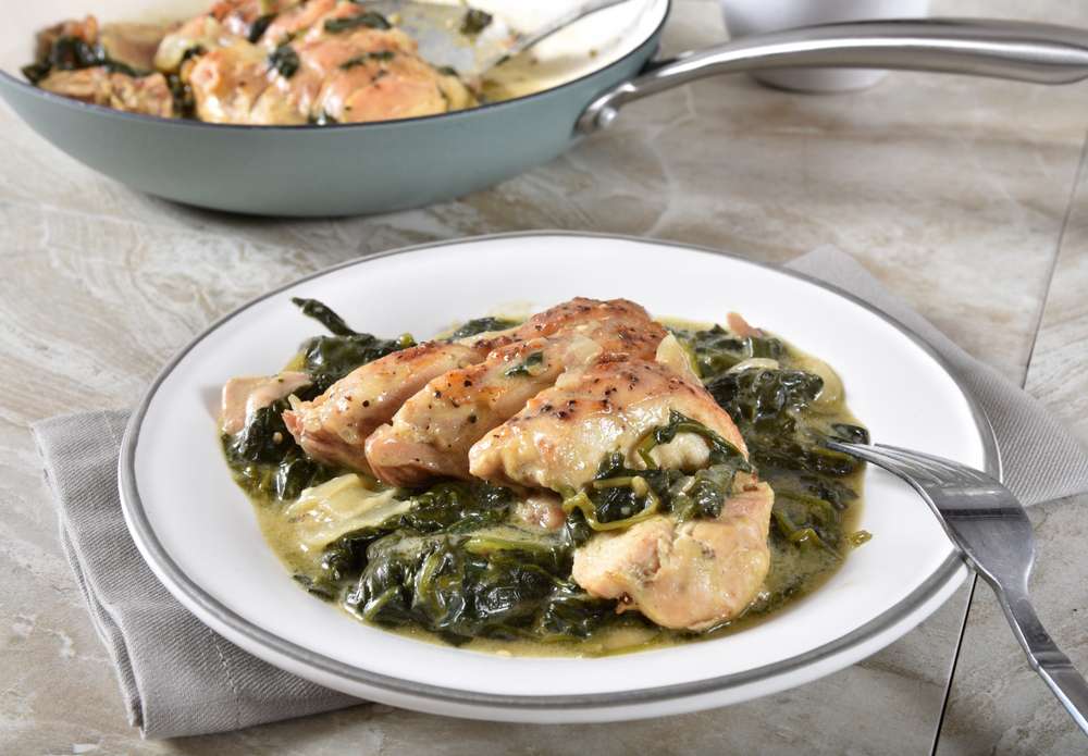 keto chicken spinach florentine