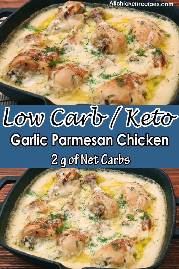 Keto Garlic Chicken - Best Low Carb Creamy Garlic Parmesan Chicken