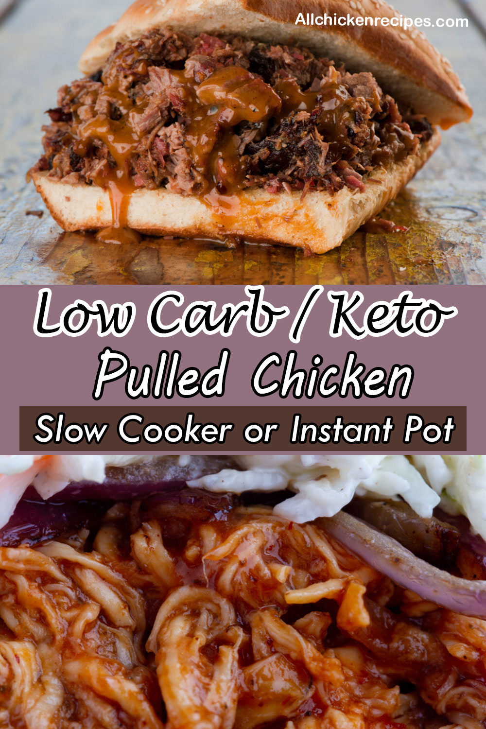 low carb keto pulled chicken