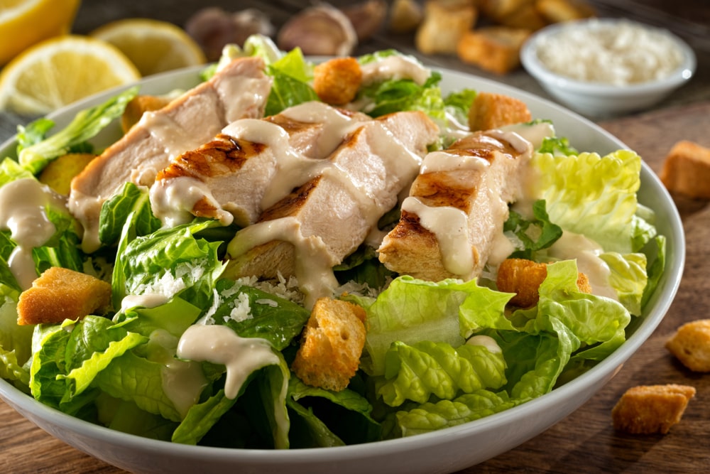 keto chicken caesar salad