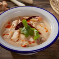 keto thai coconut chicken soup