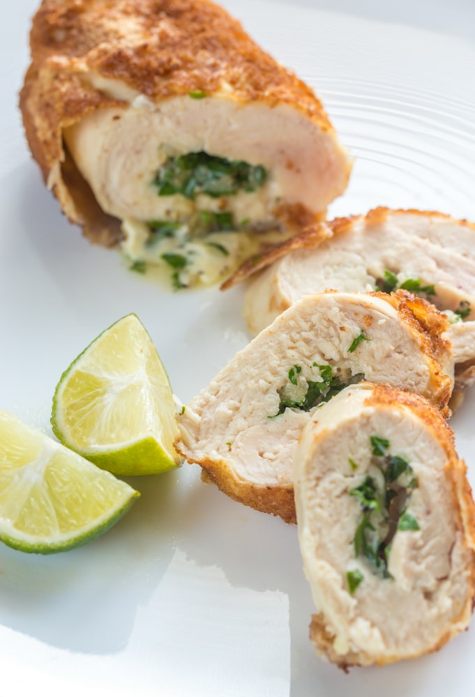 keto chicken kiev almond flour