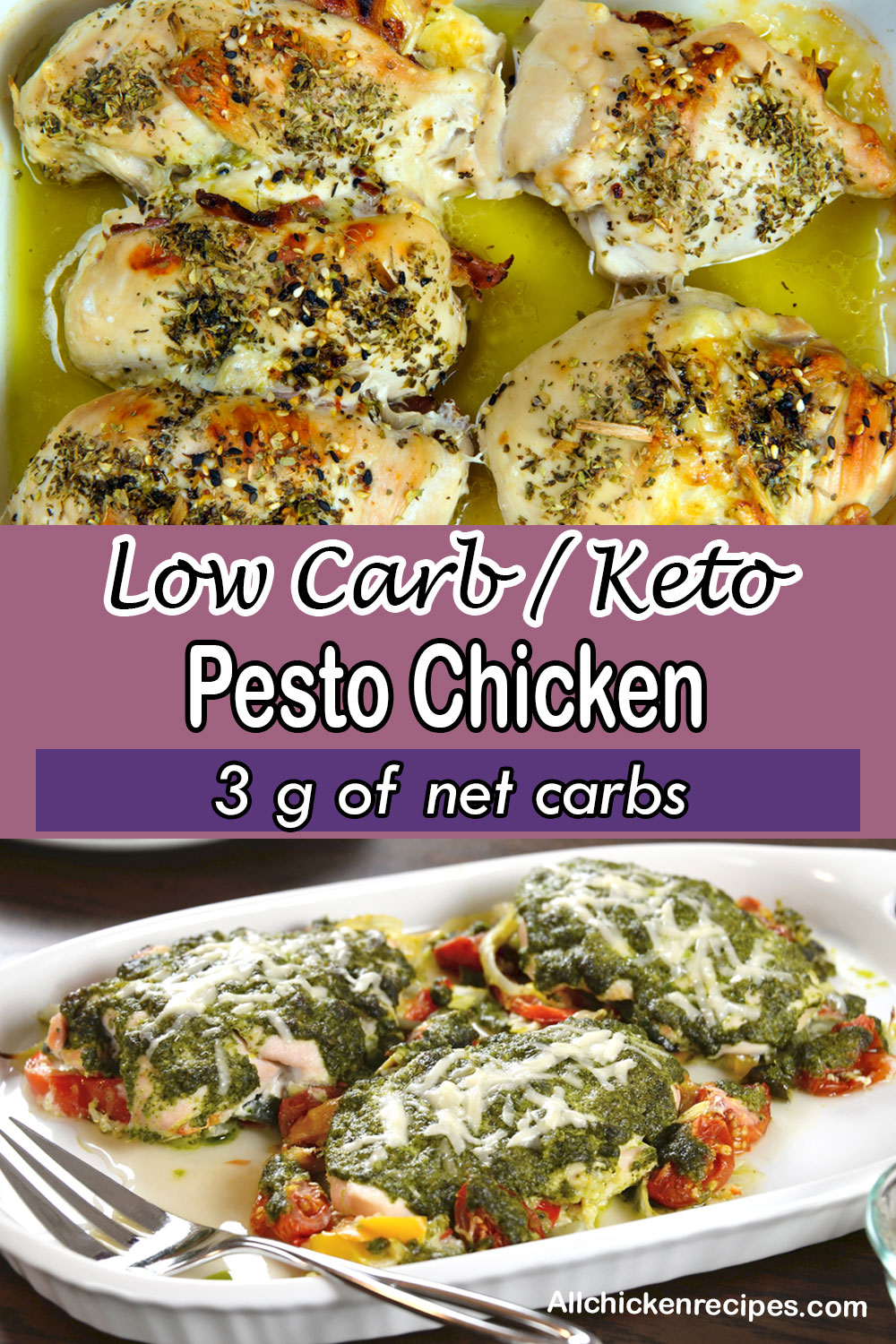 Low Carb Keto Pesto Chicken