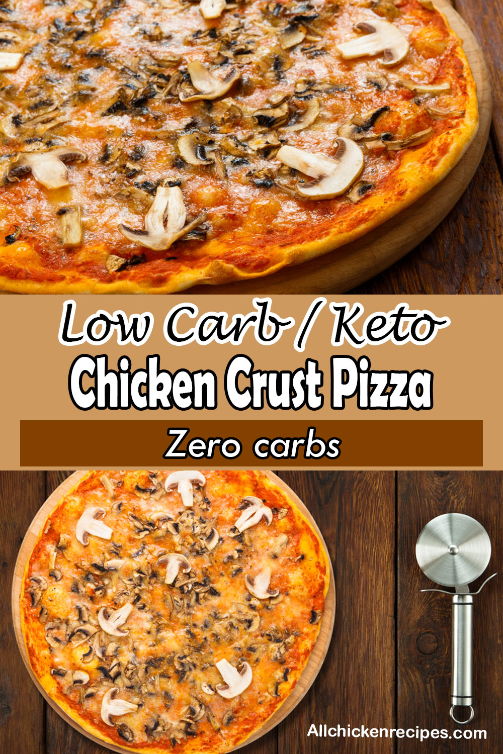low carb Keto Chicken Crust Pizza