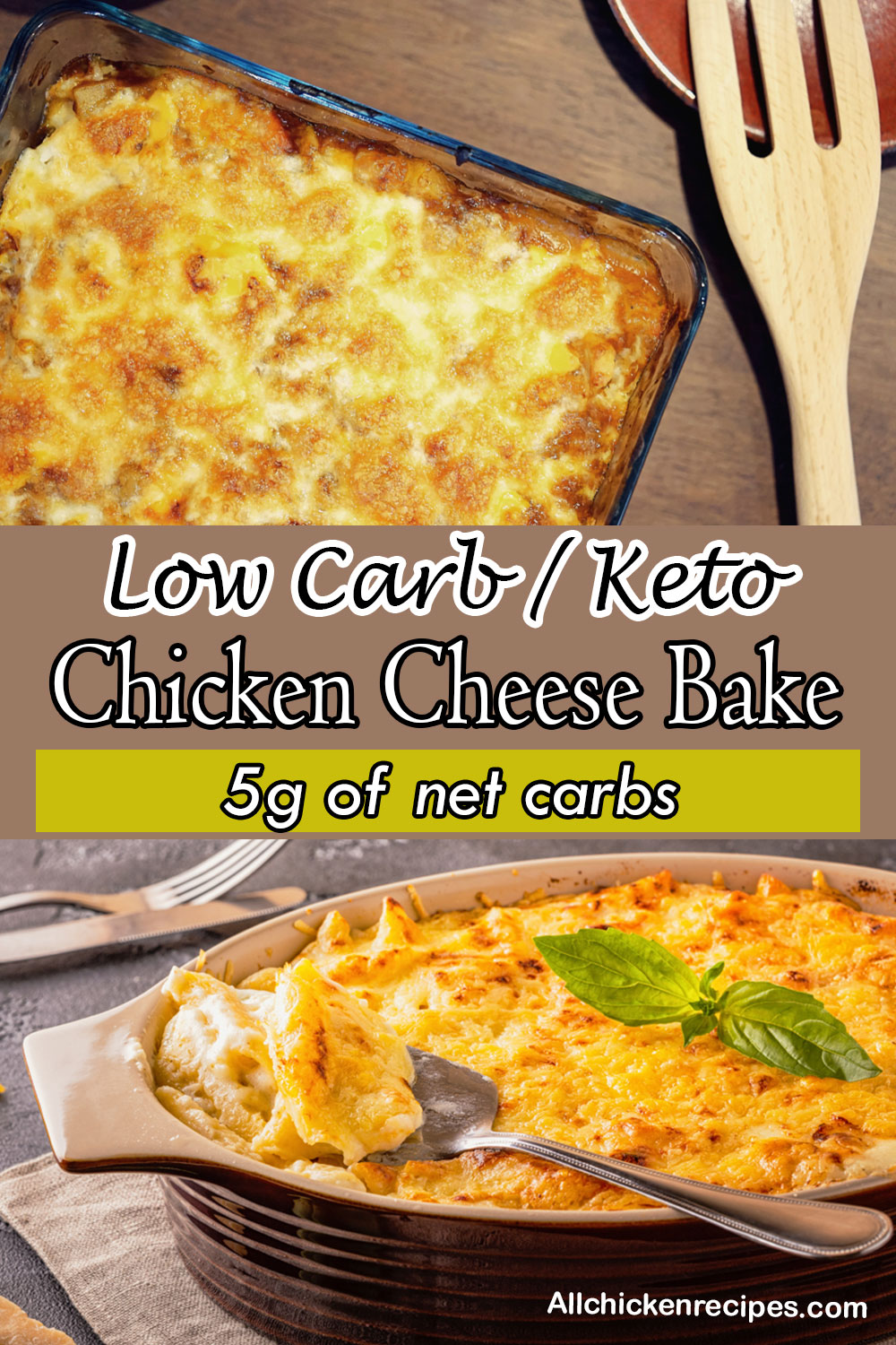 low carb keto chicken cheese bake