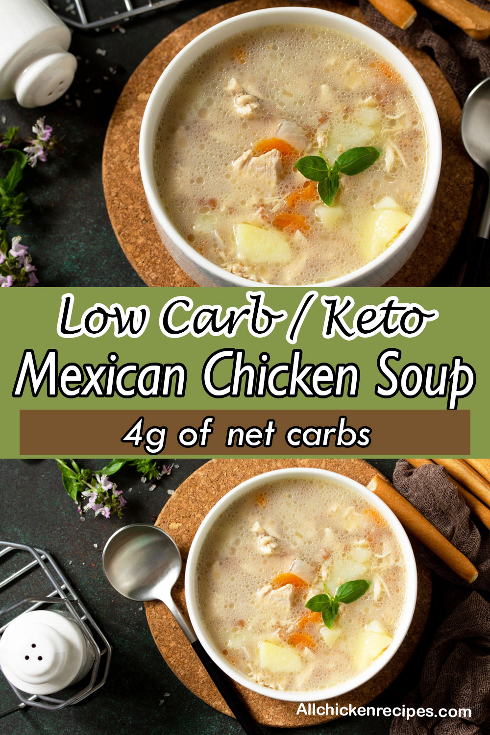 Low Carb Keto Mexican Chicken Soup