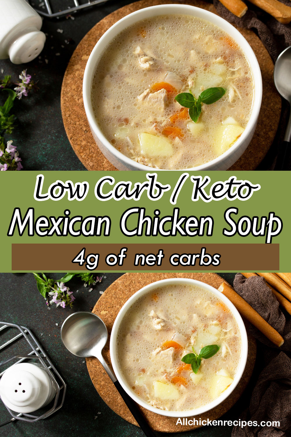 Low Carb Keto Mexican Chicken Soup