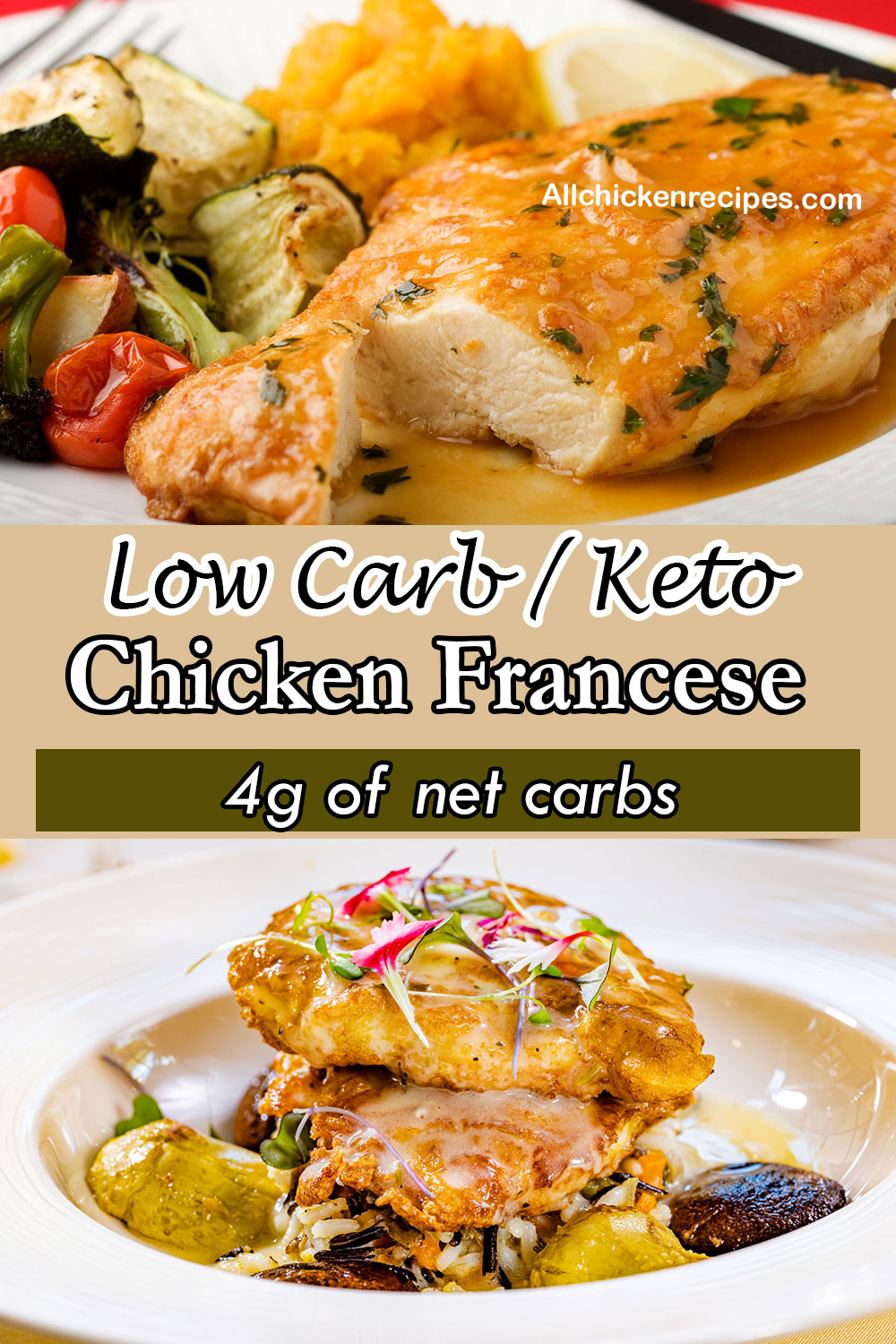 low carb Keto Chicken Francese
