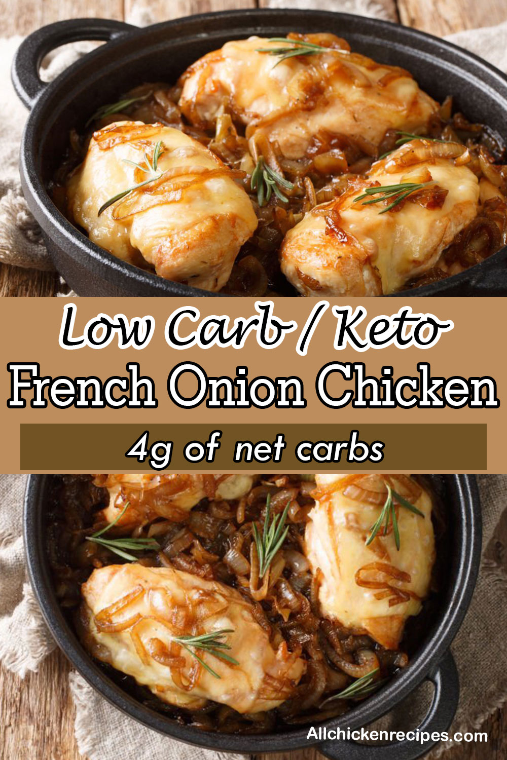 low carb Keto French Onion Chicken