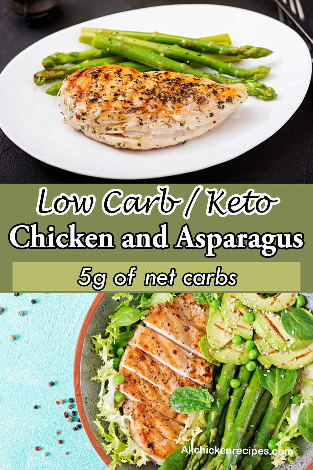 low carb keto chicken and asparagus