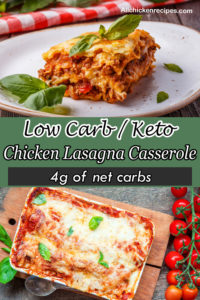Keto Chicken Lasagna - Low Carb Chicken Lasagna Casserole