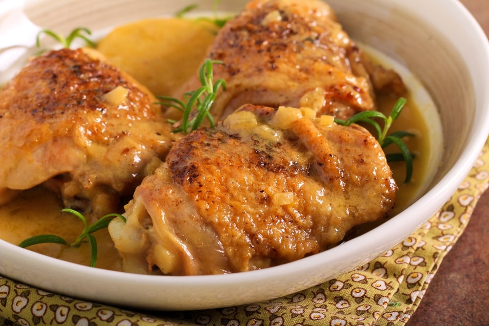 keto smothered chicken thighs