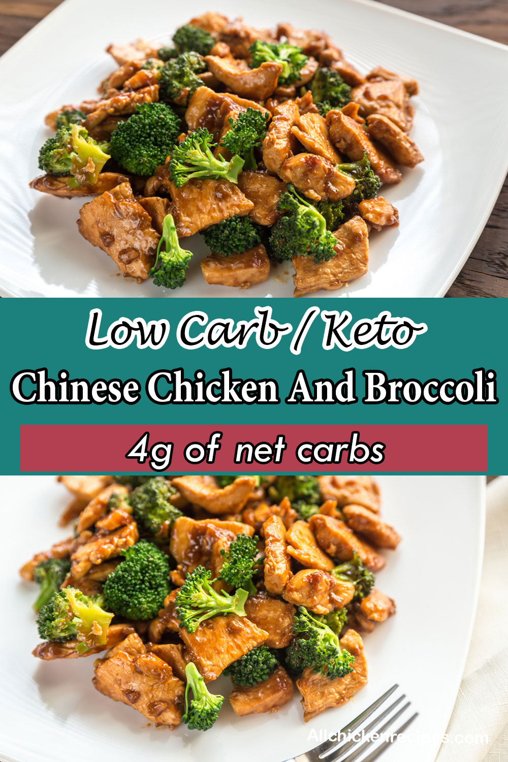 low carb keto chinese chicken and broccoli