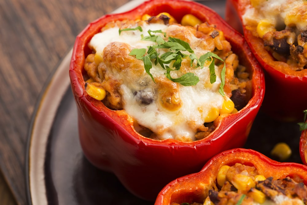 low carb chicken stuffed peppers