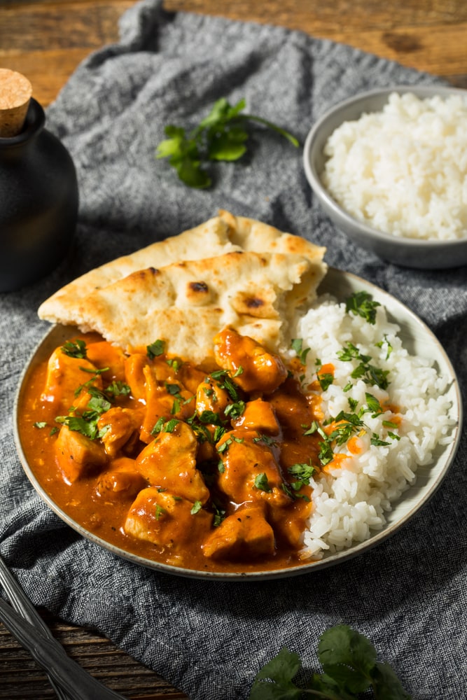 butter chicken naan