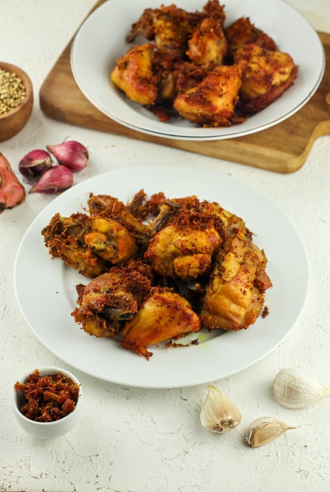 spicy indonesian fried chicken