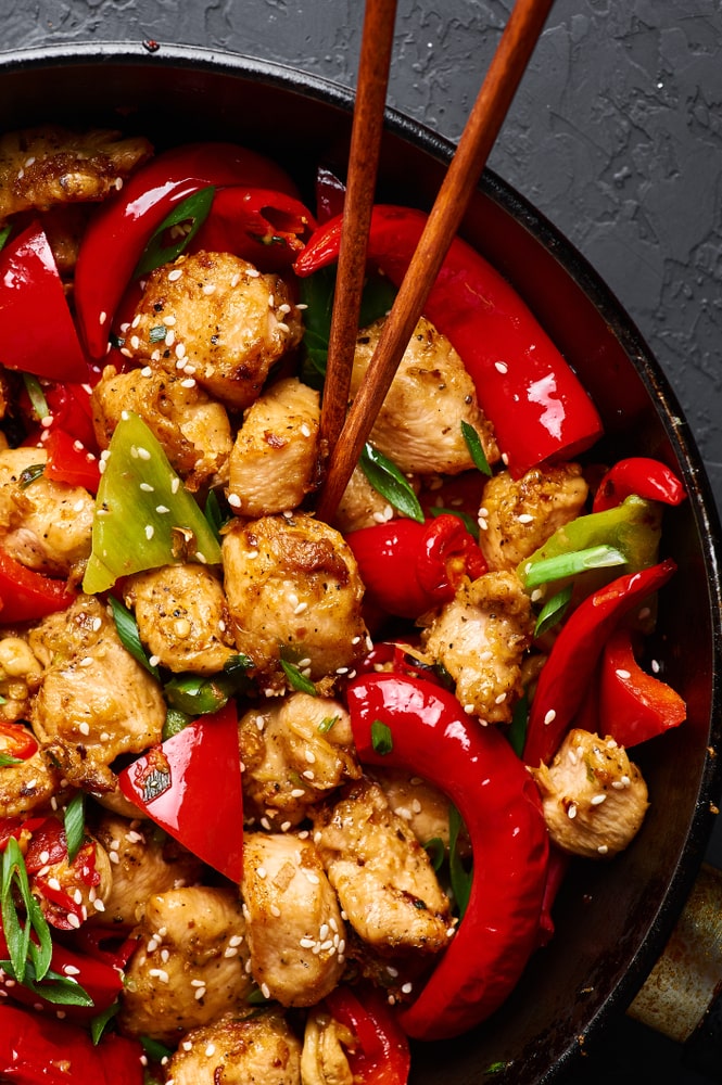 tai chien chicken stir fry