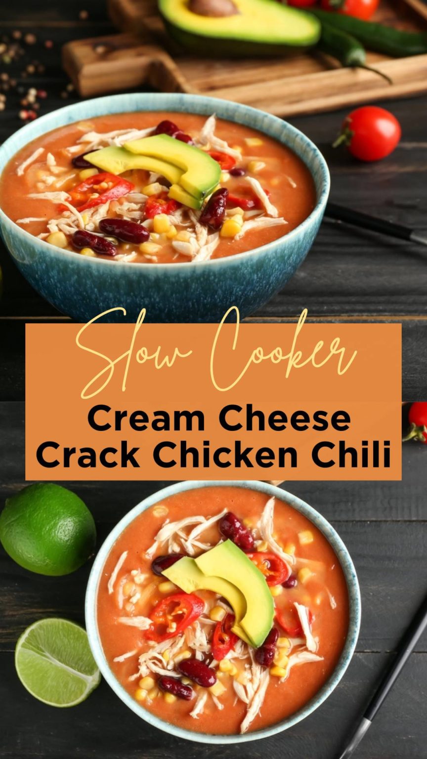 Slow Cooker Cream Cheese Crack Chicken Chili