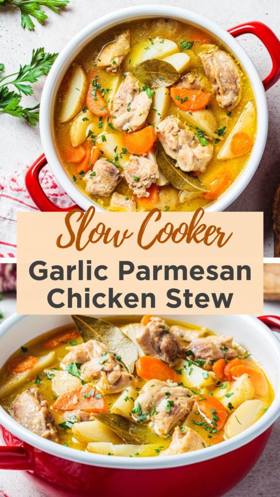 best slow cooker garlic parmesan chicken stew