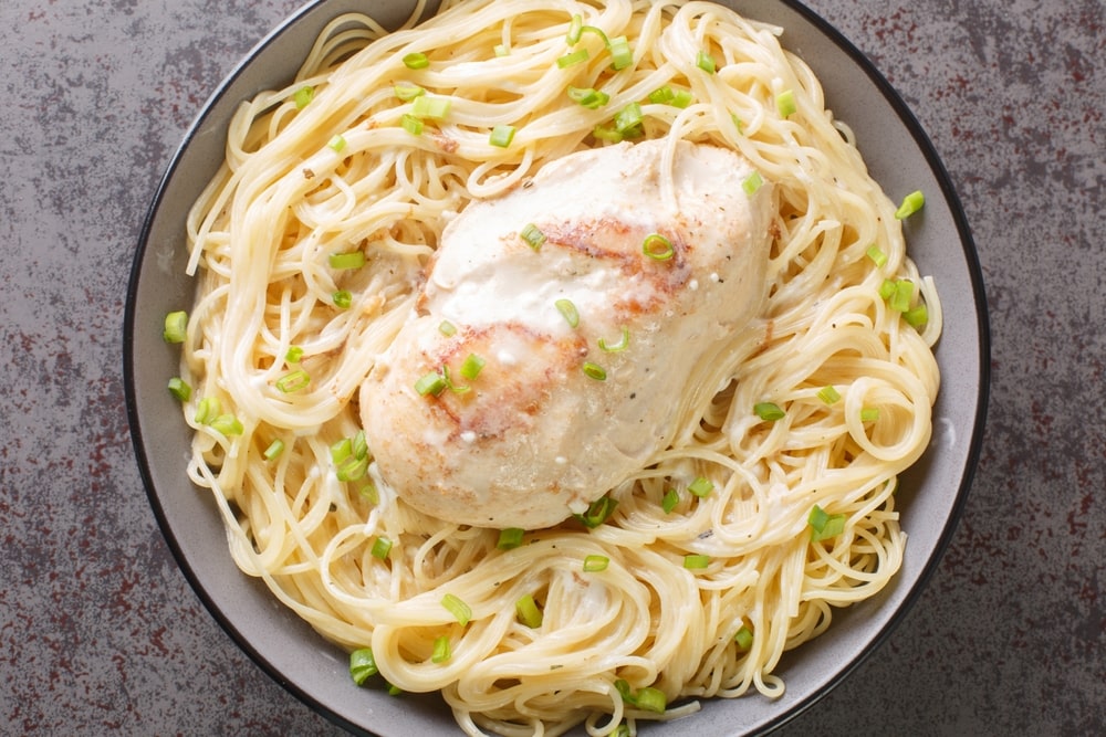 Slow Cooker Angel Chicken Pasta