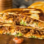 cheese burger quesadilla