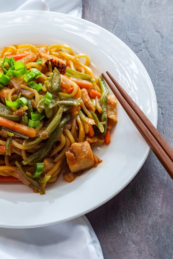 Chicken Yaki Udon Noodles