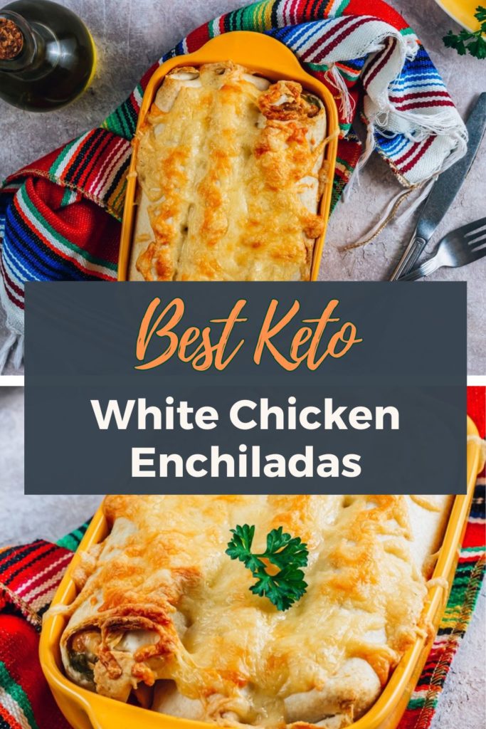 low carb white chicken enchiladas