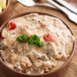 slow cooker chicken stroganoff