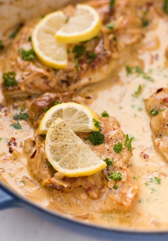 slow cooker lemon herb chicken